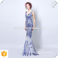 Custom Made Full Length Elegant Blue Sweet Heart Fishtail Bodycon Gown Mermaid Long Evening Dresses